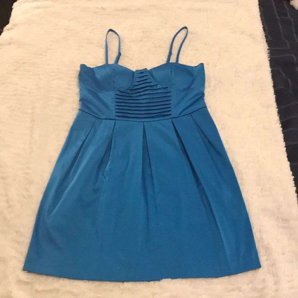 Sexy blue mini dress